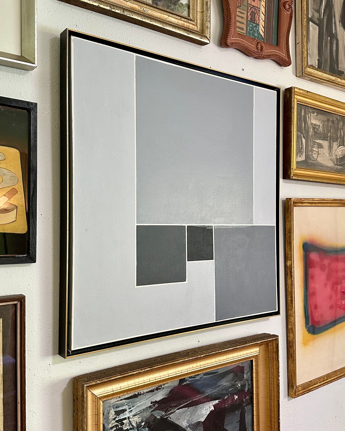 George Palethorpe (1934-2021) Hard Edge Abstract painting on canvas