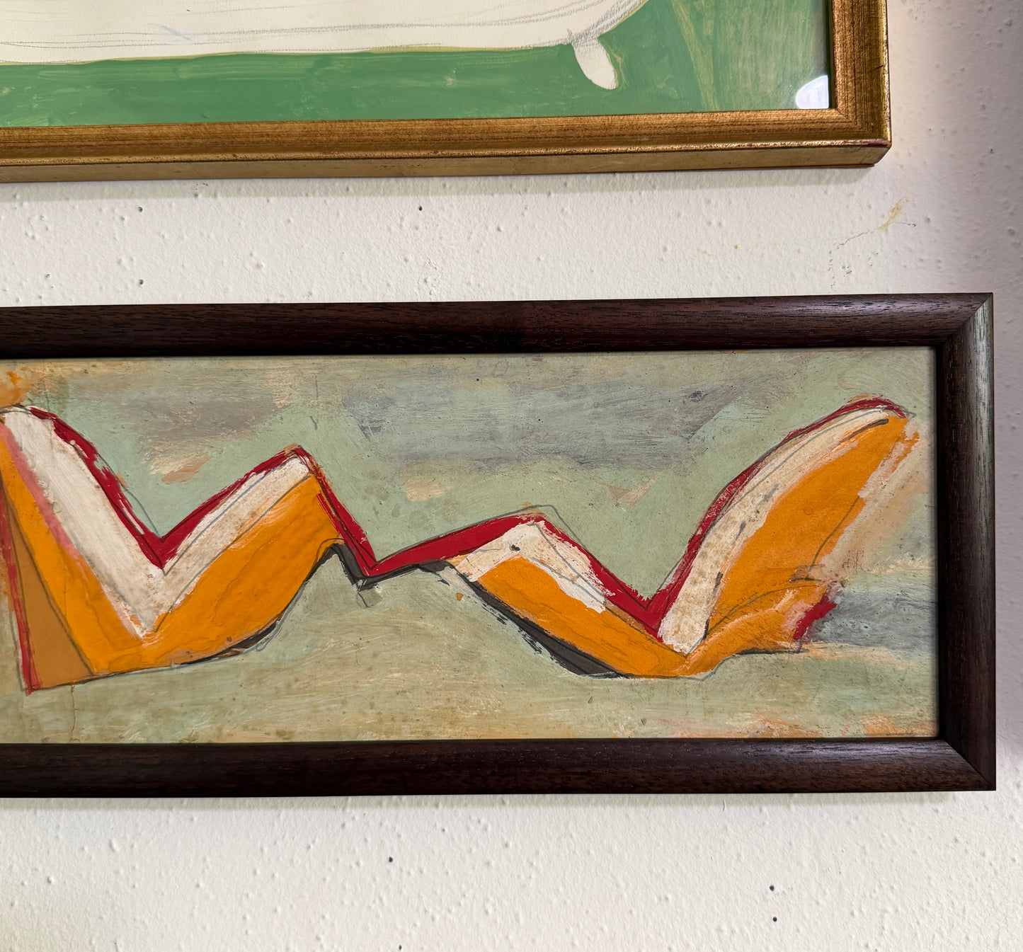 Jack Hammack (1925-1990) “Flight” 1967 Abstract Oil on Board Painting, Framed
