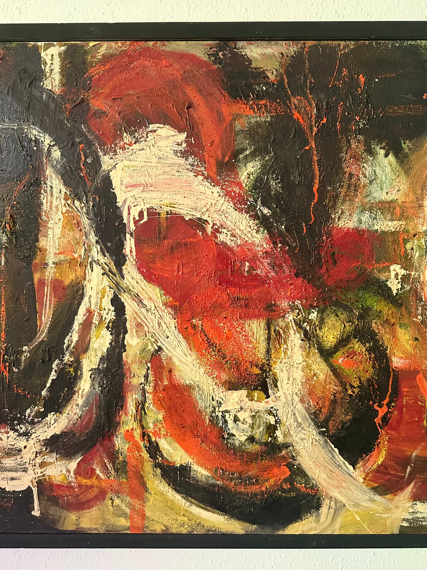 1950s Abstract Expressionist Oil on Canvas