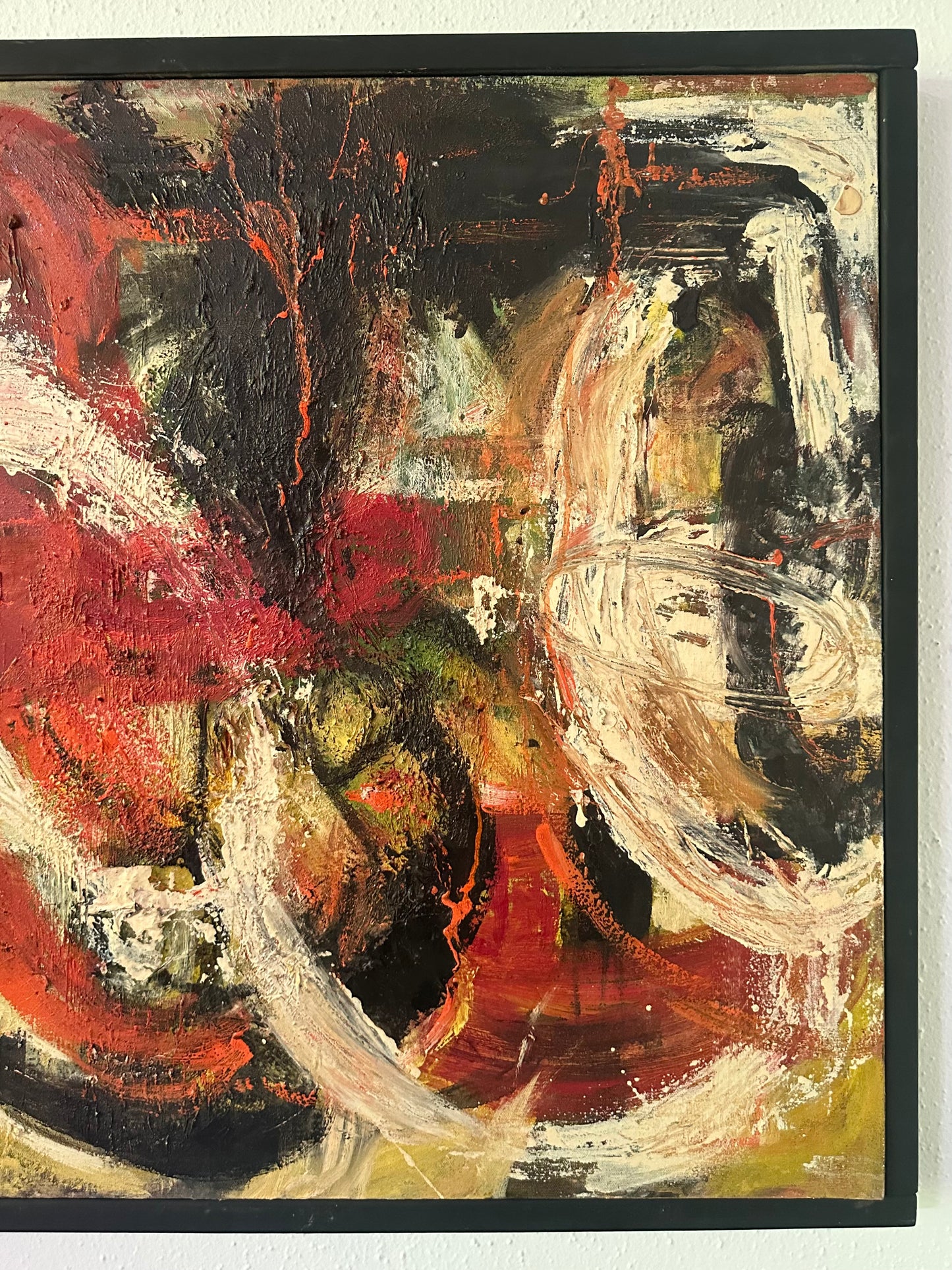 1950s Abstract Expressionist Oil on Canvas