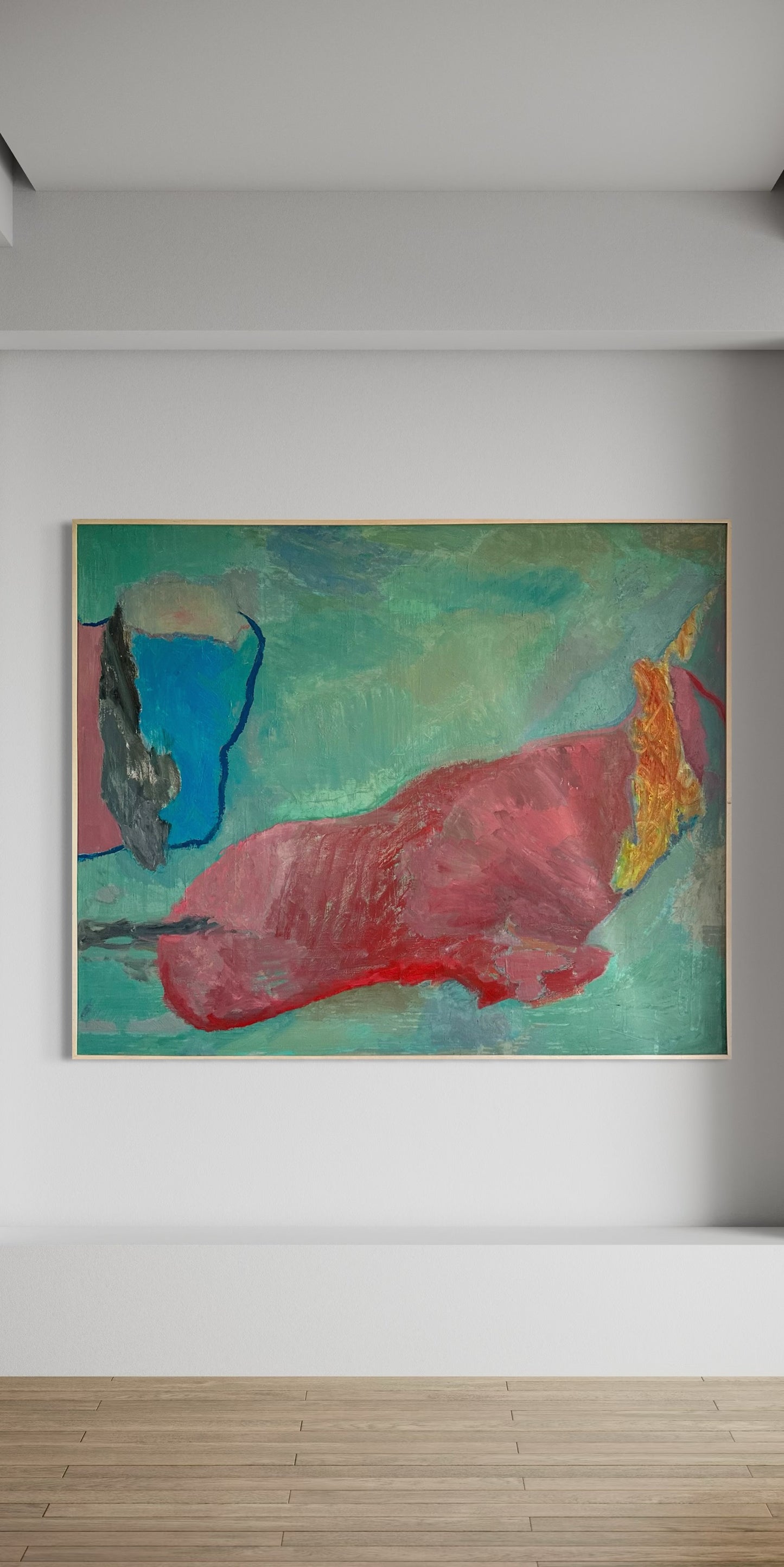 Large scale 1985 G. Paller ‘Bicentennial’ Painting on Canvas