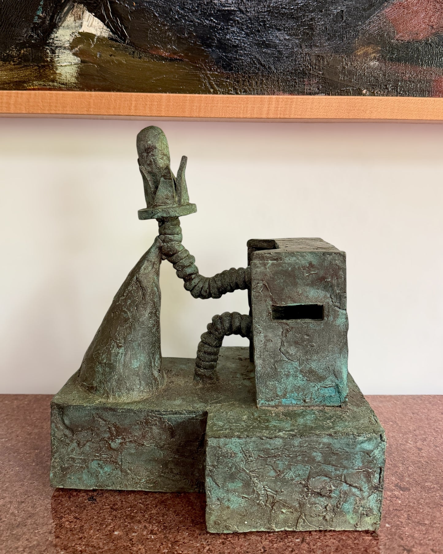 20th Century Abstract Bronze Sculpture by Susan Opie (b.1937)