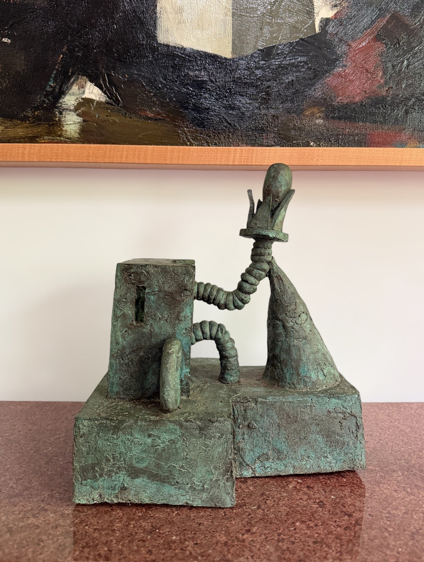 20th Century Abstract Bronze Sculpture by Susan Opie (b.1937)