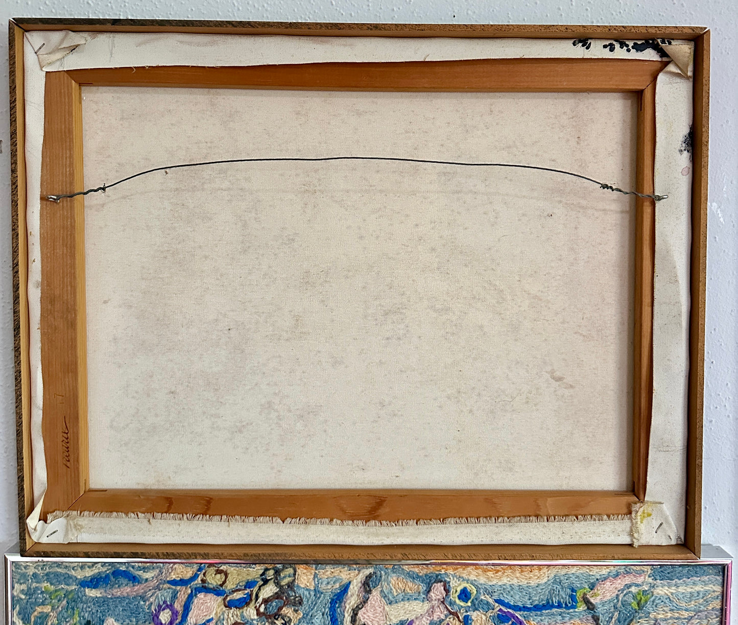 20th Century Oil On Canvas Gallery Scene Painting