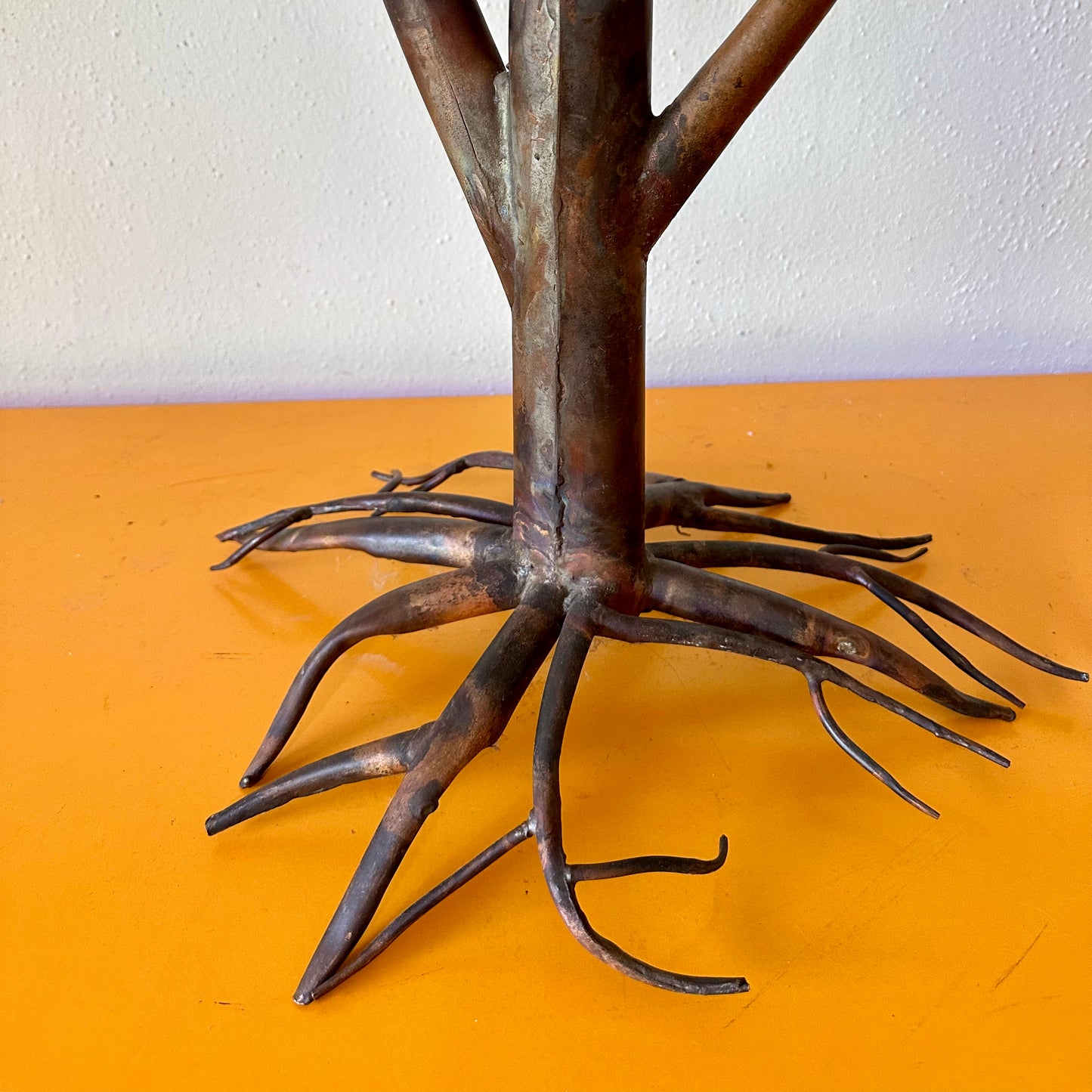 Mid 20th Century Mixed Metal Life Size Tree Sculpture