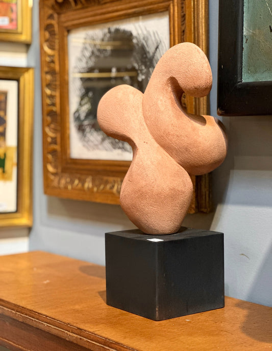 Vintage Abstract Terracotta Sculpture, Artist Andrew Wheeler (1930-2024)