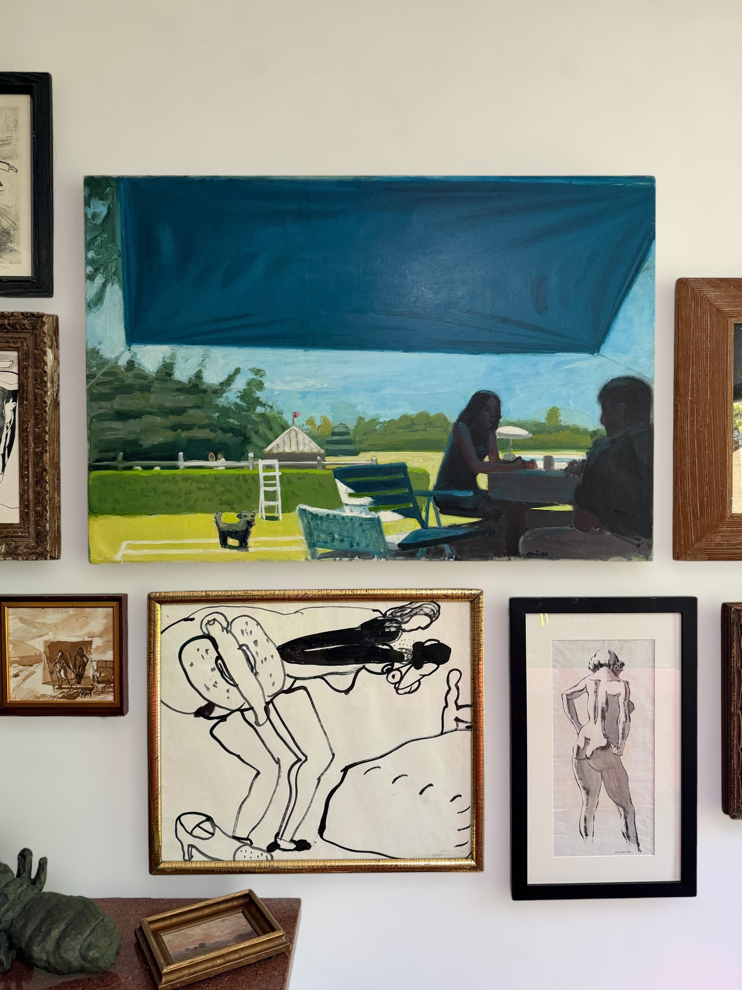 20th Century American John Mart Opie (b.1936) Painting on Canvas, 1986