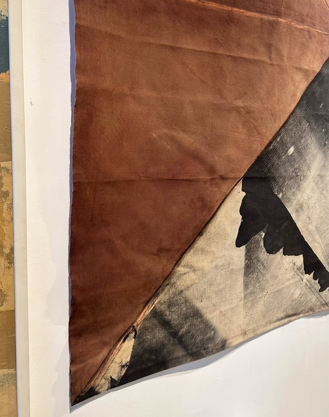 1977 Large Scale Stain Painting on Canvas, Signed