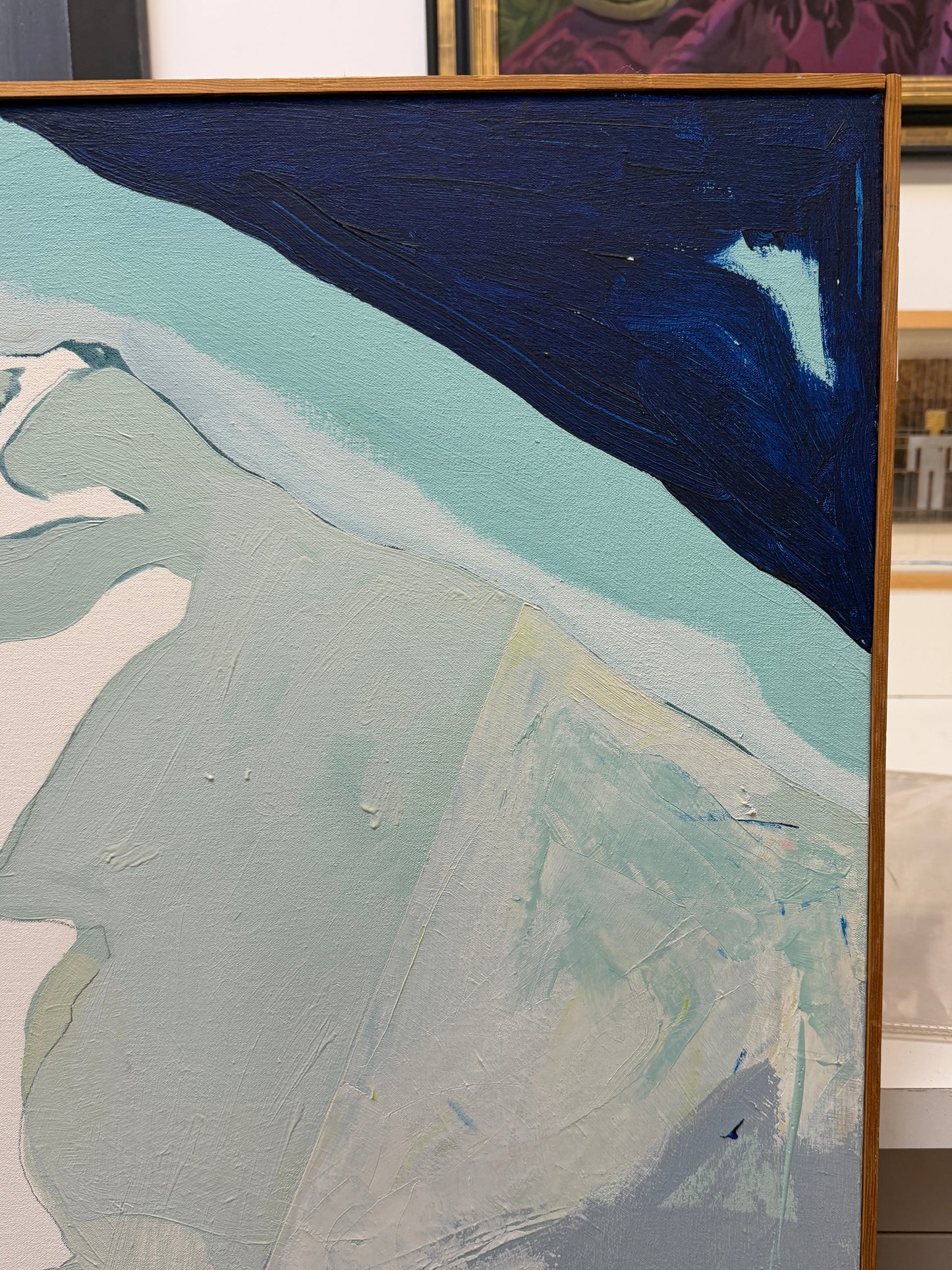 Large Scale Betty Dodson (1941-2014) Oil on Canvas “Looks Like Basketball Players To Me” 1977