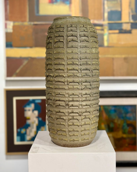 Large Bob Kinzie Affiliated Craftsmen Mid 20th Century Studio Pottery Vase