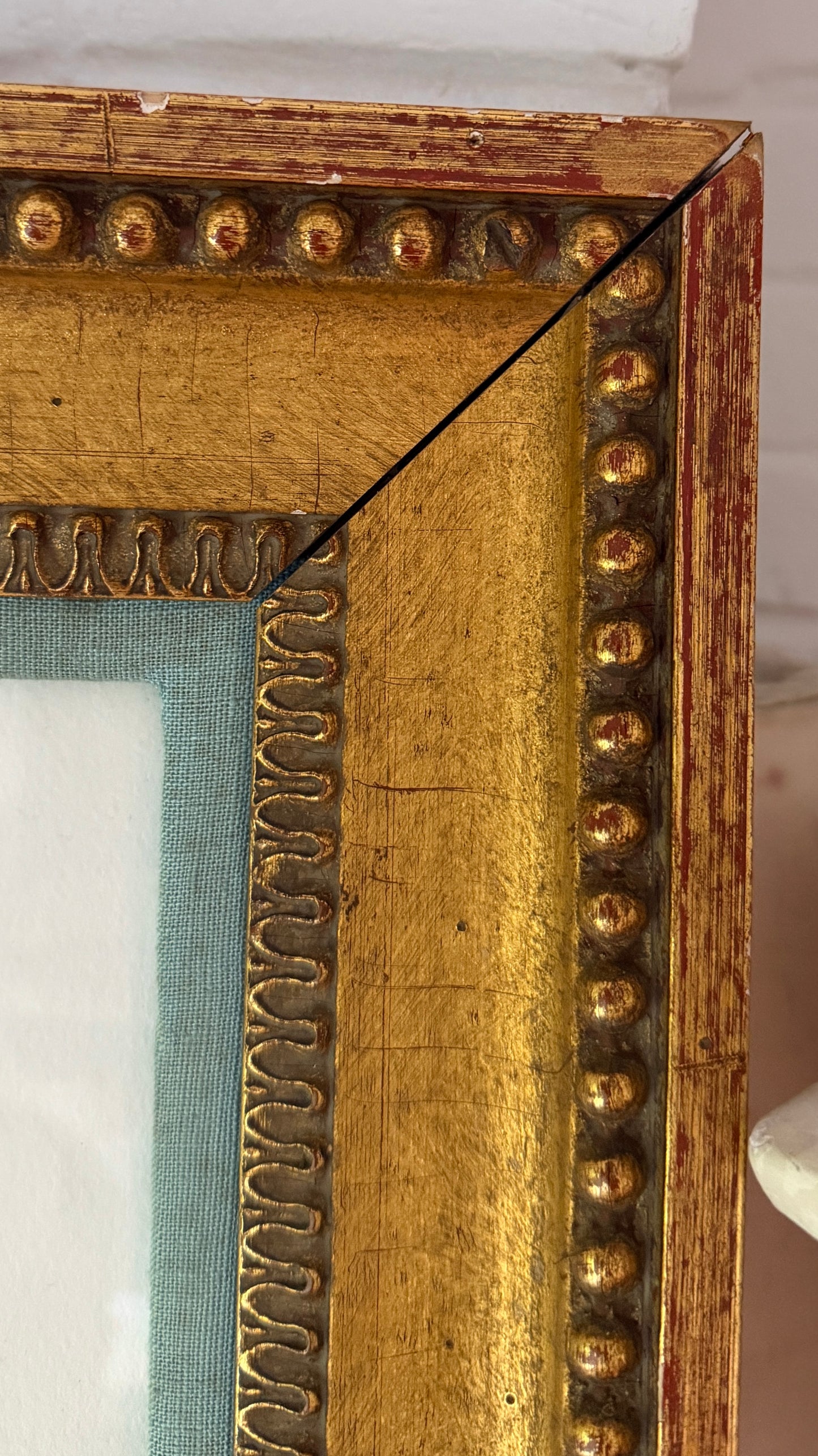 George Johanson A/P Signed Print “Insect Box” 1970 in Antique Gilt Frame