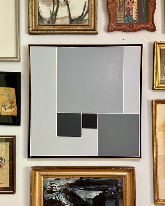 George Palethorpe (1934-2021) Hard Edge Abstract painting on canvas