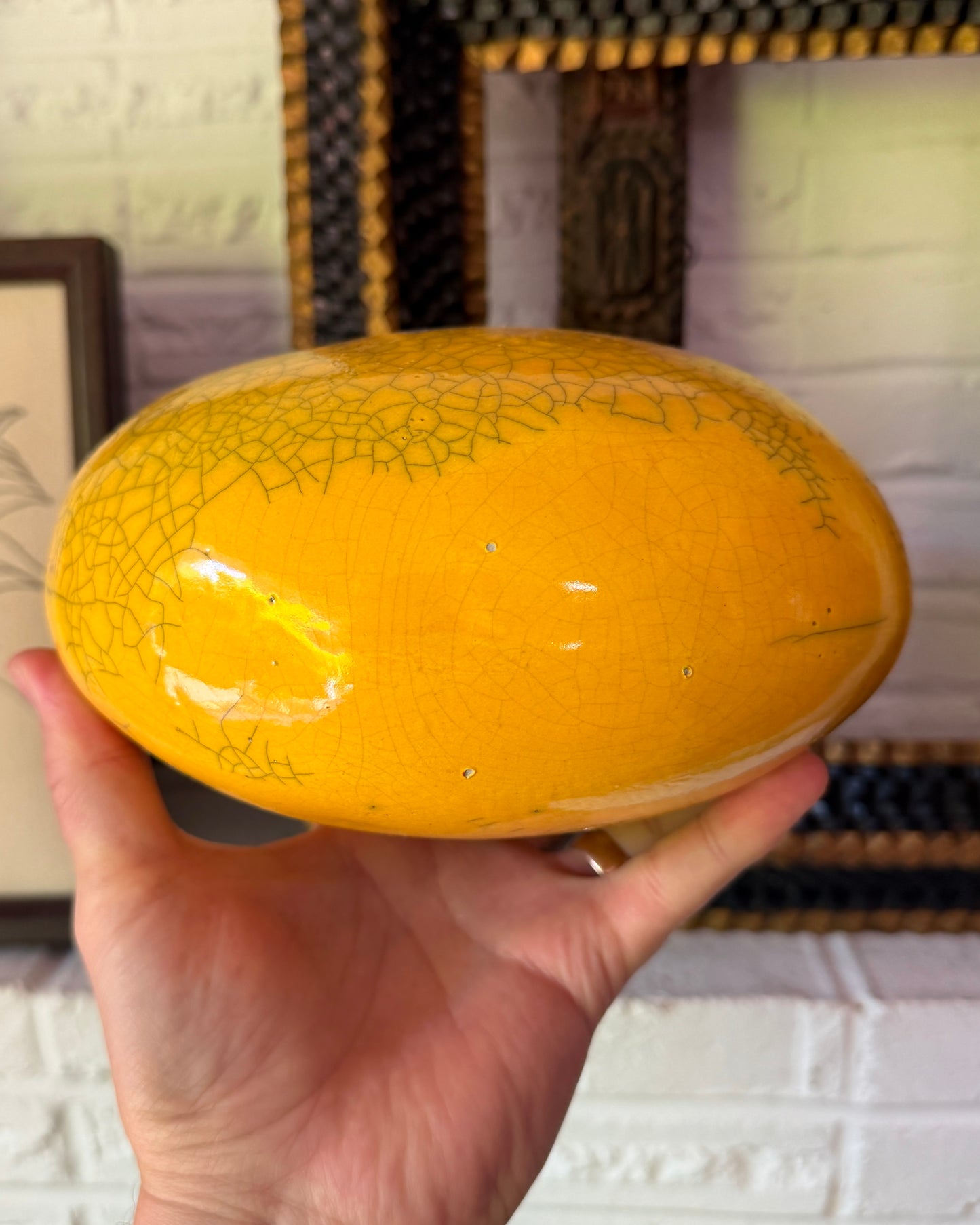 American Contemporary Ceramicist Karen Shapiro Giant Yellow M&M