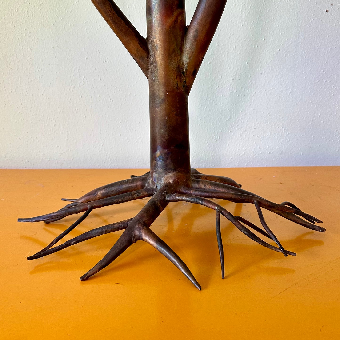 Mid 20th Century Mixed Metal Life Size Tree Sculpture