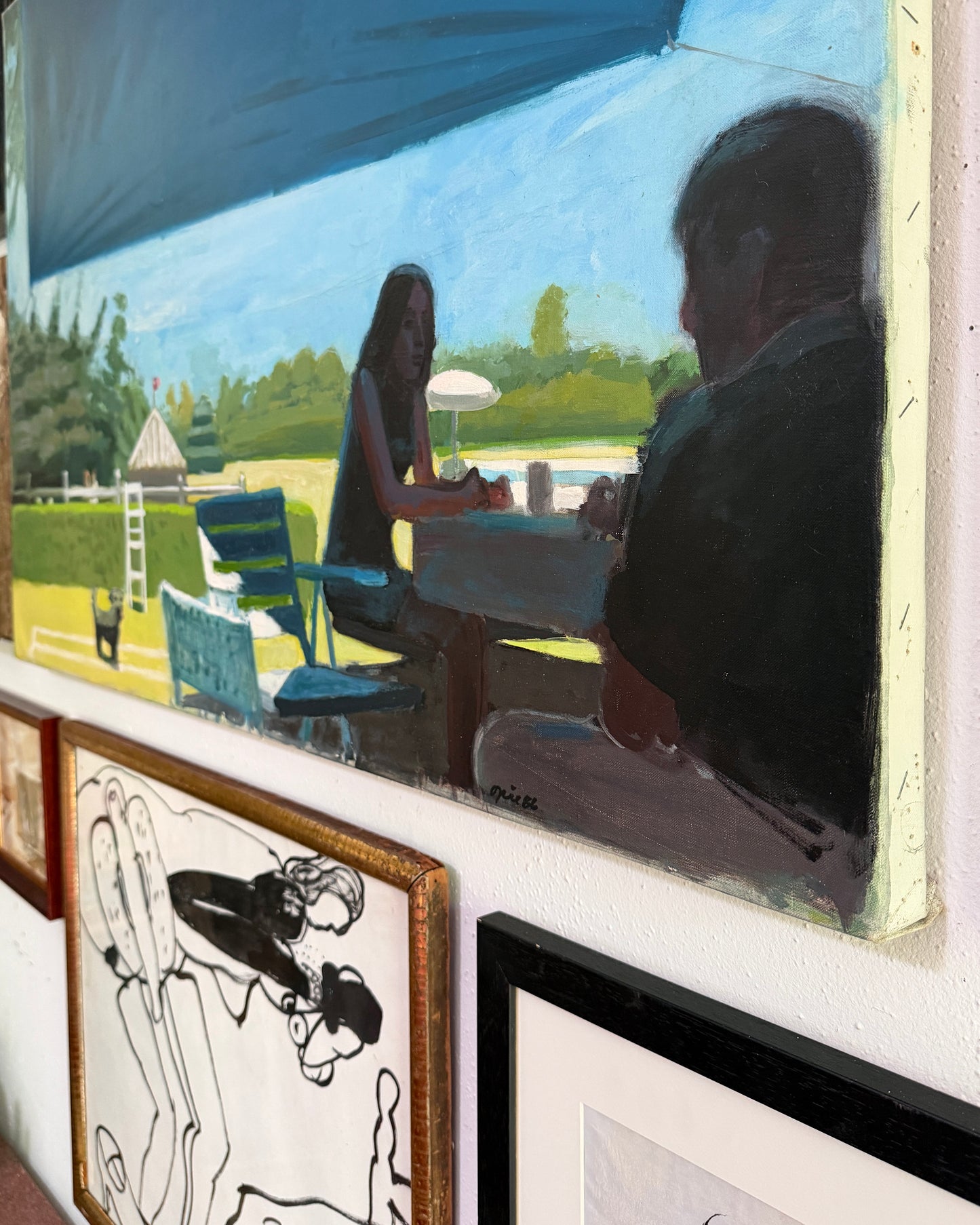 20th Century American John Mart Opie (b.1936) Painting on Canvas, 1986