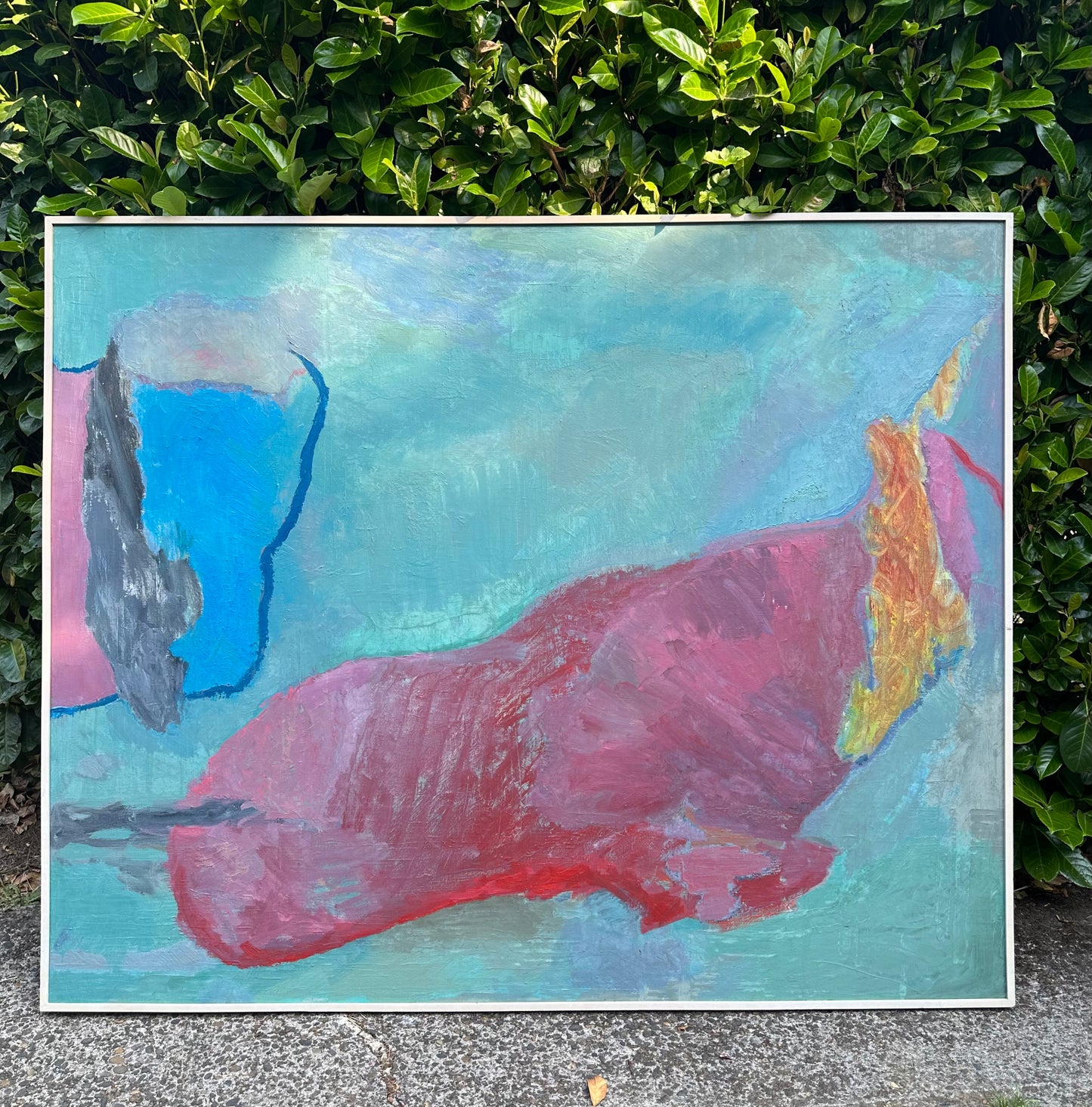 Large scale 1985 G. Paller ‘Bicentennial’ Painting on Canvas