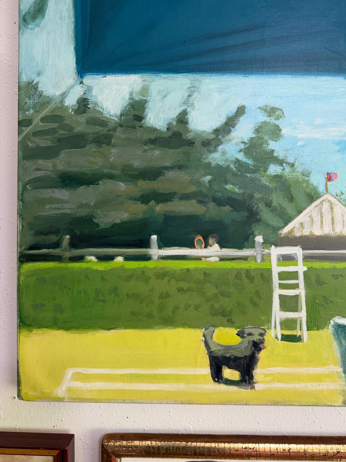 20th Century American John Mart Opie (b.1936) Painting on Canvas, 1986