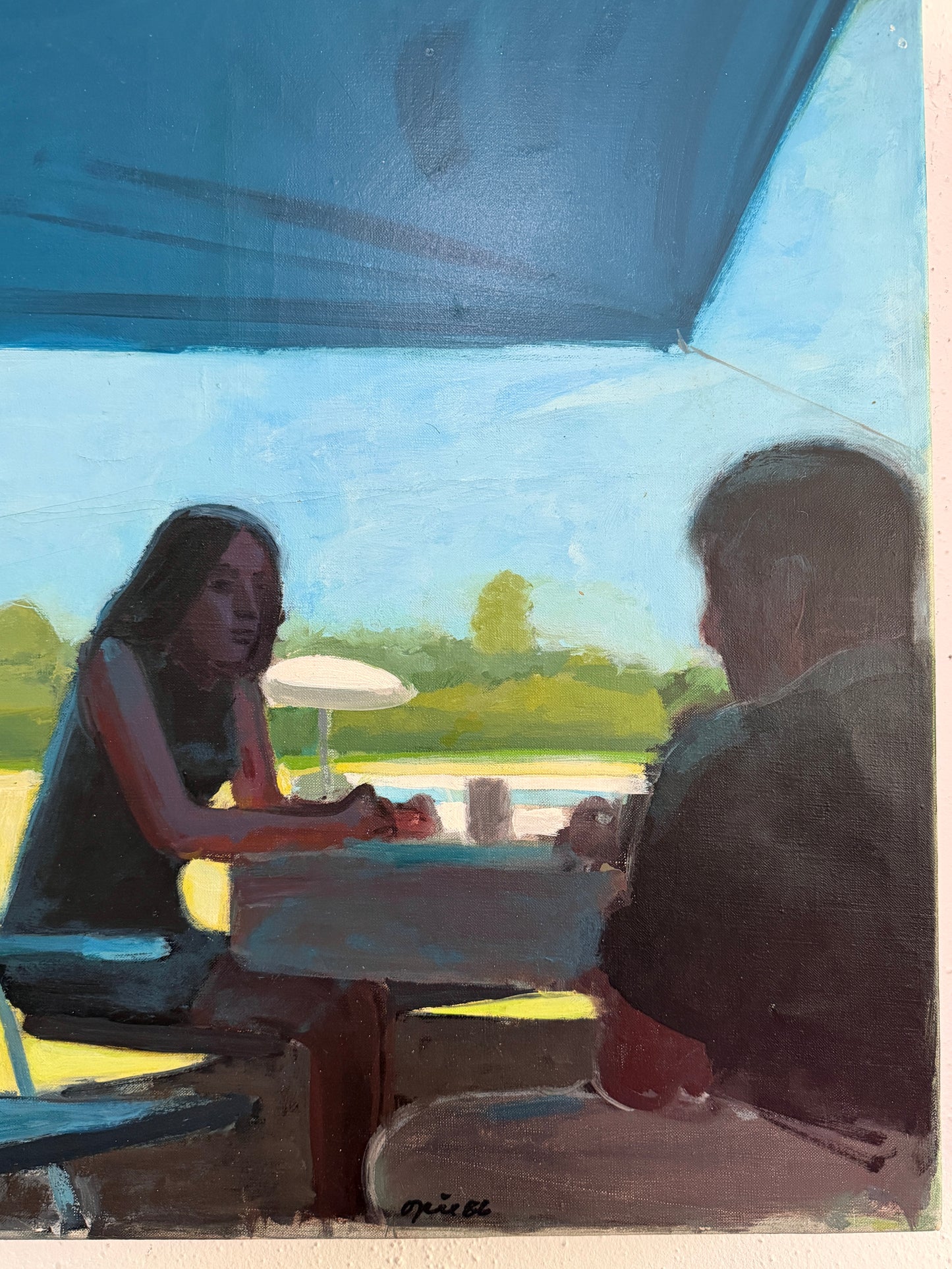 20th Century American John Mart Opie (b.1936) Painting on Canvas, 1986