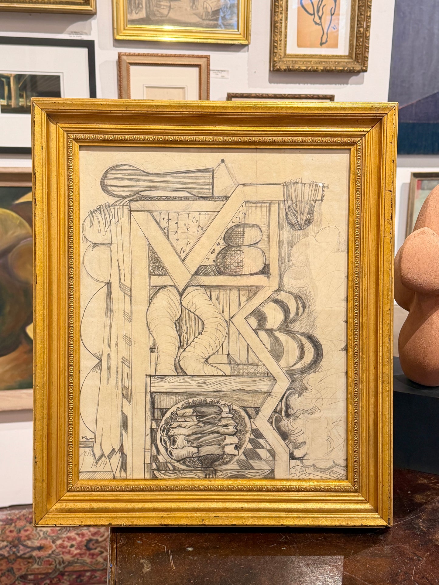 Jack Hammack (1925-1990) Original Pencil Drawing, 1974