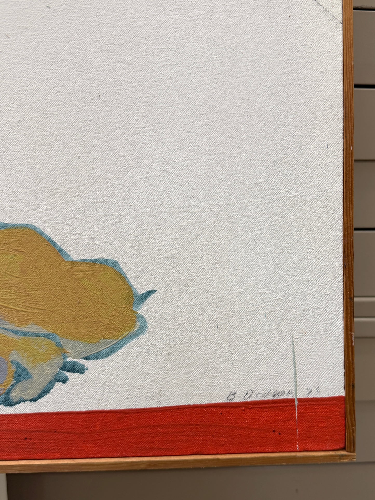 Large Scale Betty Dodson (1941-2014) Oil on Canvas “Looks Like Basketball Players To Me” 1977