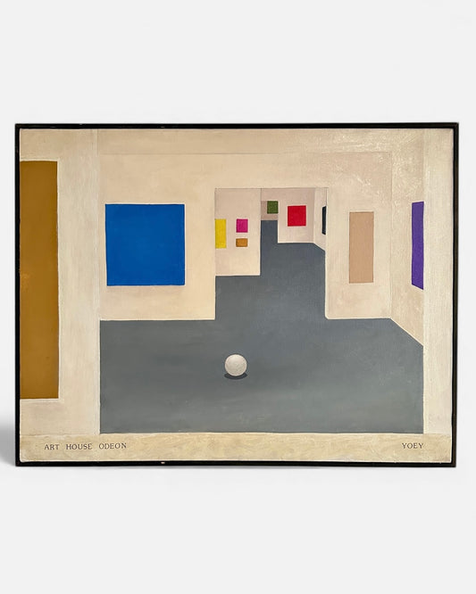 20th Century Oil On Canvas Gallery Scene Painting