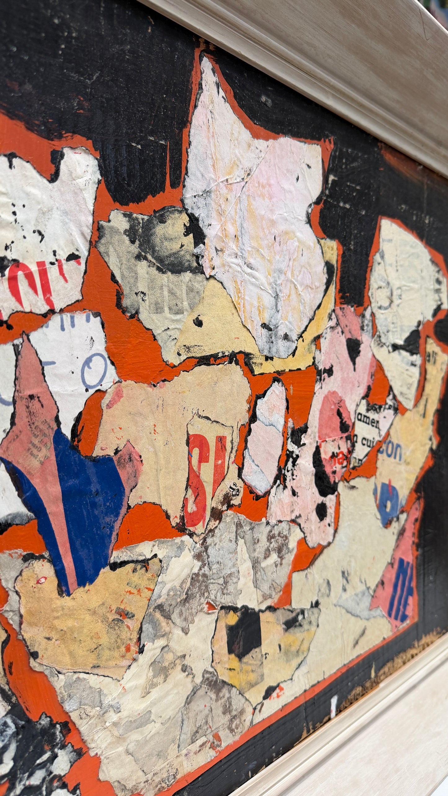 Eunice Jensen Parsons (1916-2024) Modernist Mixed Media Collage 1976