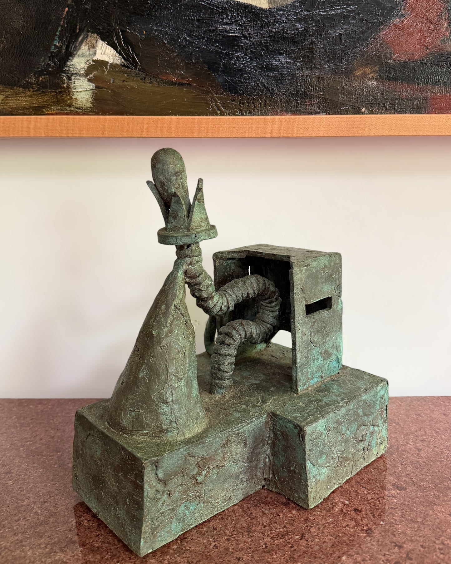 20th Century Abstract Bronze Sculpture by Susan Opie (b.1937)