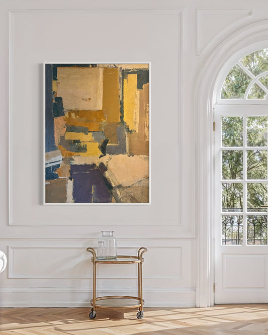 Ronald Wise (1923-2005) Large Scale Abstract Oil on Panel circa 1960s