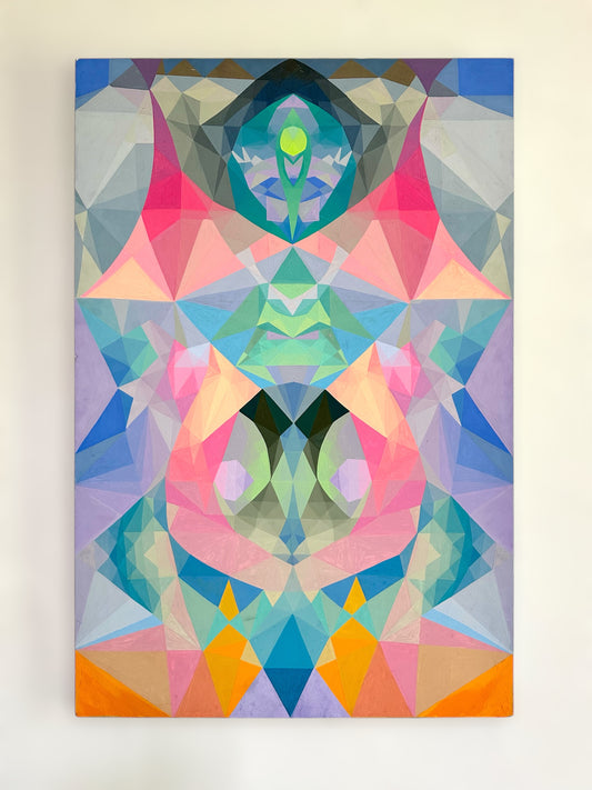 2011 Gouache on Board Ethereal Abstract Original Painting By Eryn Boone