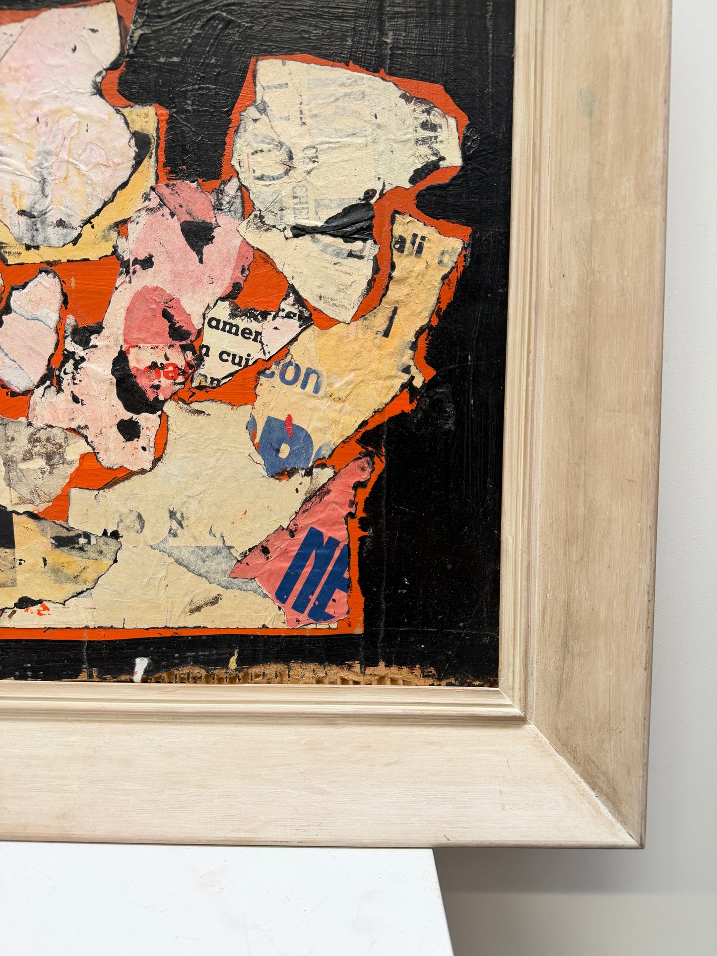 Eunice Jensen Parsons (1916-2024) Modernist Mixed Media Collage 1976