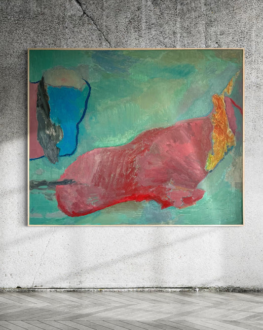 Large scale 1985 G. Paller ‘Bicentennial’ Painting on Canvas