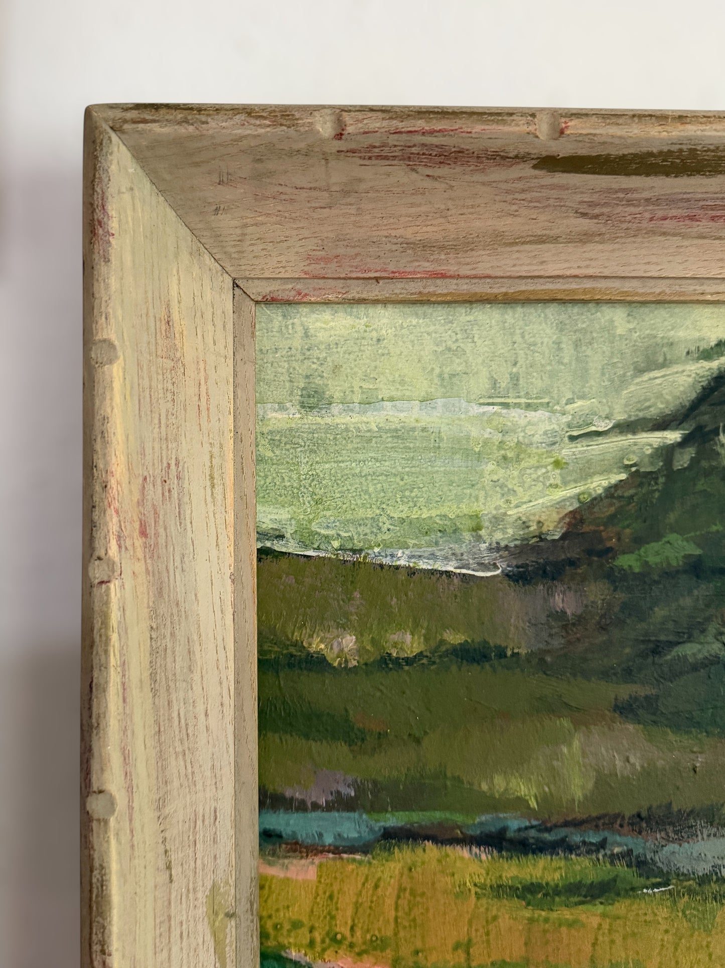 1973 Oil on Panel Landscape in Mid Century Frame by Oregon Artist J. Floren (1929-2017)