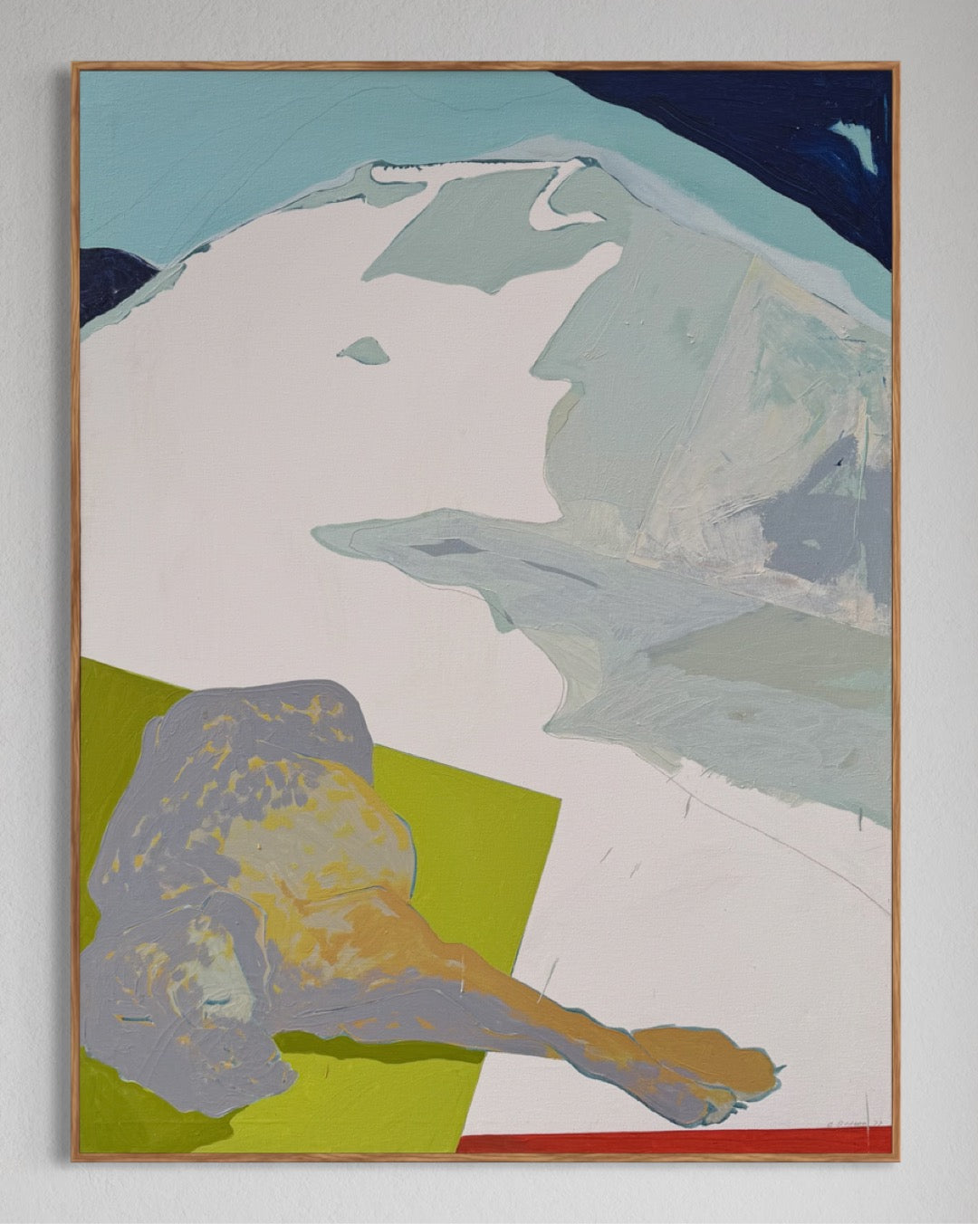 Large Scale Betty Dodson (1941-2014) Oil on Canvas “Looks Like Basketball Players To Me” 1977
